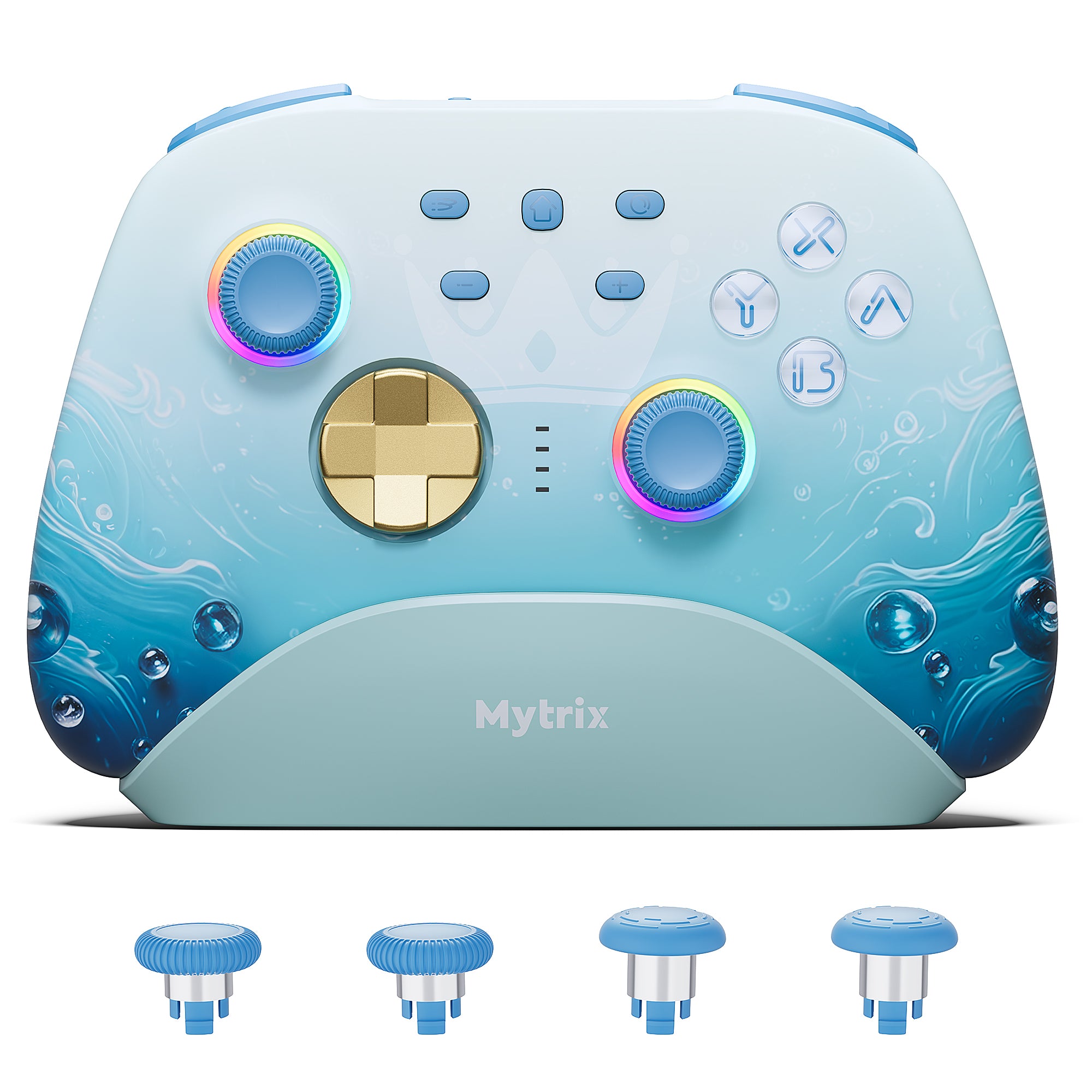 Wireless Switch Pro Controller with Hall Effect Joysticks Triggers(No Drift), Bluetooth Gamepad for Nintendo Switch, Windows PC iOS Android Steam with Headphones Jack/Programmable/Turbo/Wakeup Blue Wireless Switch Pro Controller with Hall Effect Joysticks Triggers(No Drift), Bluetooth Gamepad for Nintendo Switch, Windows PC iOS Android Steam with Headphones Jack/Programmable/Turbo/Wakeup Blue